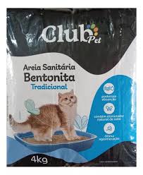 Areia Higiênica Bentonita Tradicional Club Pet