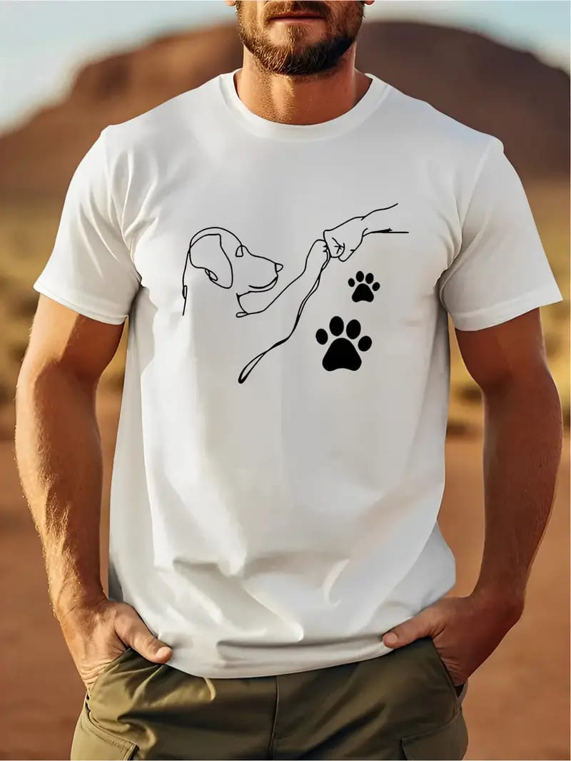 Camisas Masculinas Poliester Temas Pet